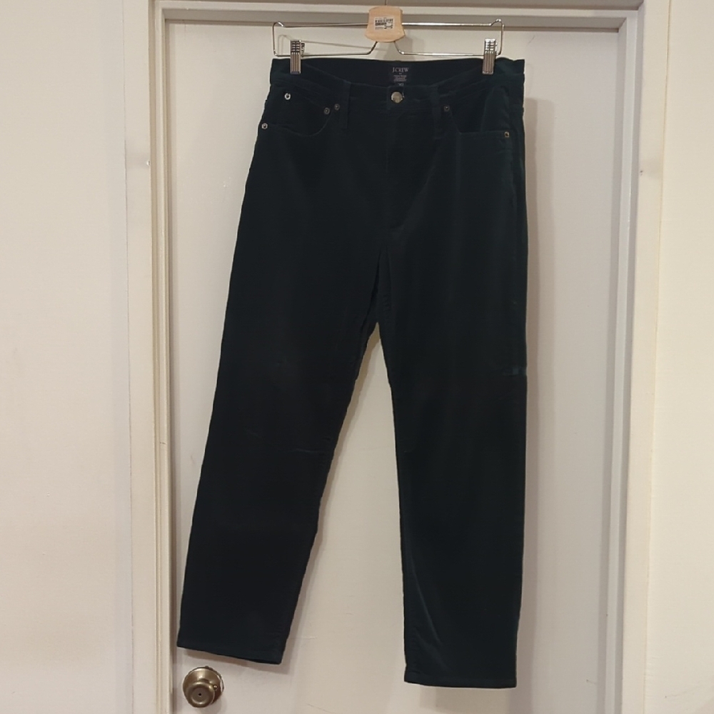 J. Crew Emerald High Rise Vintage Straight Trousers 30